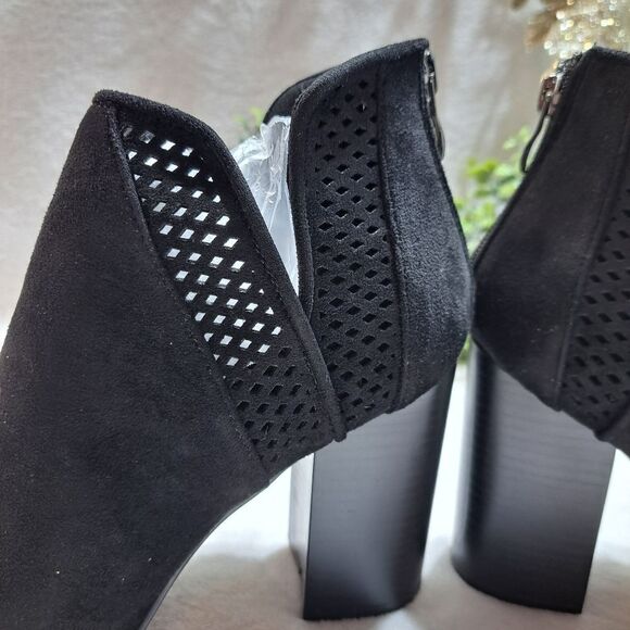 Yoki Friday Suede black Boots Sz 8 - Picture 6 of 8